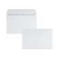 Quality Park Gummed Booklet Envelopes, 6" x 9", White Wove, 100/Box (QUA37113)
