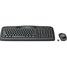 Logitech Desktop MK320 Wireless Keyboard & Mouse, Black (920-002836)