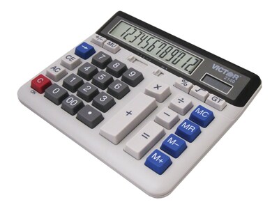 Victor Technology 2140 12-Digit Desktop Calculator, Off White