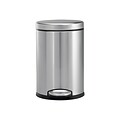 simplehuman Indoor Step Trash Can, Brushed Stainless Steel, 1.2 Gal. (CW1852)
