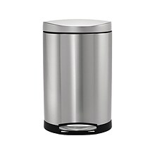 simplehuman Indoor Step Trash Can, Brushed Stainless Steel, 2.6 Gal. (CW1833)