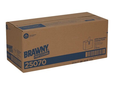 Brawny Professional H700 Heavy Duty Multifold Paper Towels, 1-Ply, 100 Sheets/Pack, 5 Packs/Carton (25070)