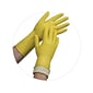 Ambitex Pro L6500 Series Yellow Flock Lined Latex Gloves, Large, Dozen (LLG6500)