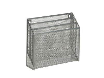 Honey-Can-Do Vertical Wire Mesh File Organizer, Gray (OFC-03305)