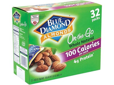 Blue Diamond Almonds, 0.63 oz., 32 Packs/Box (220-00512)