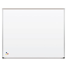 Best-Rite Deluxe Porcelain Dry-Erase Whiteboard, Anodized Aluminum Frame, 5 x 4 (202AF-25)
