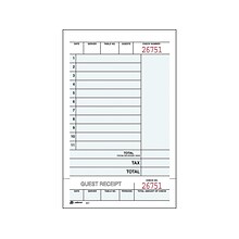 Adams 2-Part Carbonless Guest Checks, 4.25L x 7.25W, 250 Sets/Book (947SWC)