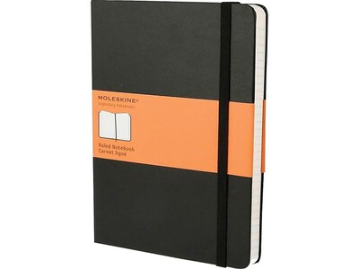 Moleskine Classic Notebook, Hard Cover, X-Large, 7.5 x 9.75, 192 Sheets, Narrow Ruled, Black (3230