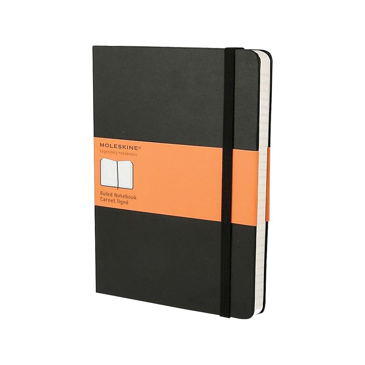 Moleskine Classic Notebook, Hard Cover, X-Large, 7.5 x 9.75, 192 Sheets, Narrow Ruled, Black (323067)