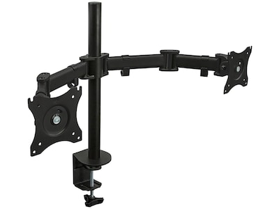 Mount-It! Dual Monitor Arms, Up To 27 Monitors, Black (MI-1752)