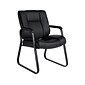 Offices to Go Luxhide Guest Chair, Black (OTG2782)