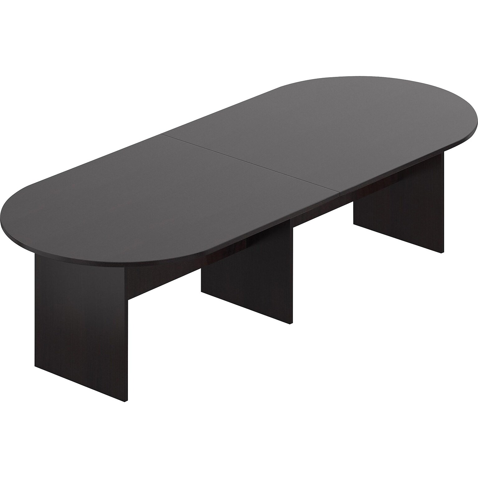 Offices To Go Superior Laminate Racetrack Conference Table, 29.5H x 120L x 48D, Espresso (SL12048RS-AEL)
