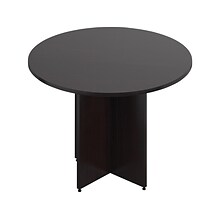 Global Industries Preside 42W Round Conference Tabletop, Gray (TDSL42R-AEL)