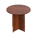 Offices to Go Superior Laminate Round Conference Table, Cherry (SL36R-ADC)