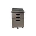 Calico Designs 3-Drawer Vertical File Cabinet, Locking, Pewter, Letter/Legal, 22D (51101BOX)