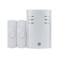 GE 19300 Wireless Door Chime with 8 Sounds, White (JAS19300)