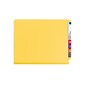 Smead End Tab Pressboard Classification Folders with SafeSHIELD Fasteners, Letter Size, Yellow, 10/Box (26789)