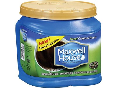 Maxwell House Original Roast Decaf Ground Coffee, Medium Roast (04658)