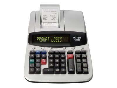 Victor PL8000 14-Digit Desktop Calculator, White