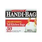 Berry Global Handi-Bag 13 Gallon Trash Bag, 24" x 27.38", Low Density, 0.6 mil, White, 50 Bags/Box (HAB6DK50)