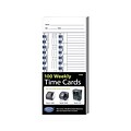 Lathem Time Cards for 1500E Time Clock, 100/Pack (E100)