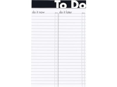 Ampad To-Do Notepad, 5 x 8, Wide Ruled, Assorted Colors, 50 Sheets/Pad (20-001)