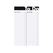 Ampad To-Do Notepad, 5 x 8, Wide Ruled, Assorted Colors, 50 Sheets/Pad (20-001)