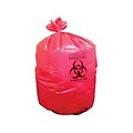 Heritage 30 Gal. Biohazard Liners, Red, 43L x 30W, 200/Carton (A6043PR)