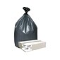 Berry Global Platinum Plus 33 Gallon Industrial Trash Bag, 33" x 40", Low Density, 1.35 mil, Gray, 100 Bags/Box (PLA4070)