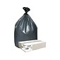 Berry Global Platinum Plus 60 Gallon Industrial Trash Bag, 39 x 56, Low Density, 1.55 mil, Gray, 5