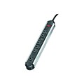 Fellowes 7 Outlet Power Strip, Black/Silver (99089)