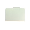 Smead Pressboard Classification Folders with SafeSHIELD Fasteners, Legal Size, 3 Dividers, Gray/Gree