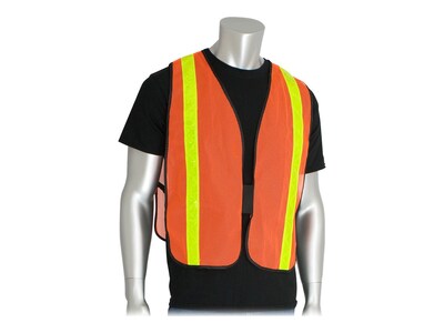 PIP Hook & Loop Safety Vest, Non-ANSI, One Size, Hi-Vis Orange (300-EVOR-POR)