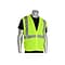 Protective Industrial Products Zipper Safety Vest, ANSI Class R2, X-Large, Hi-Vis Lime Yellow (302-M