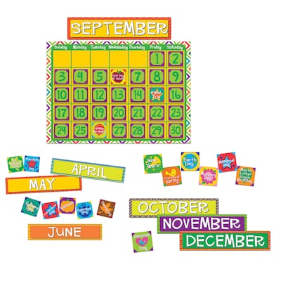 Eureka A Sharp Bunch Calendar Bulletin Board Set, 83 pieces (EU-847545)