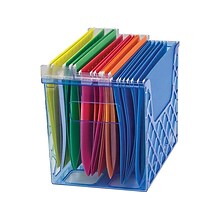 OfficeMate Glacier Desk Top File Organizer, Blue (23221)