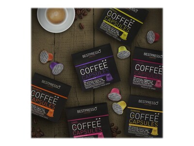 Bestpresso Variety Pack Coffee Capsules, 120/Carton (BST06104)