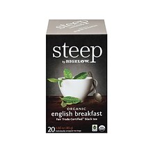 Steep English Breakfast Tea Bags, 20/Box (17701)