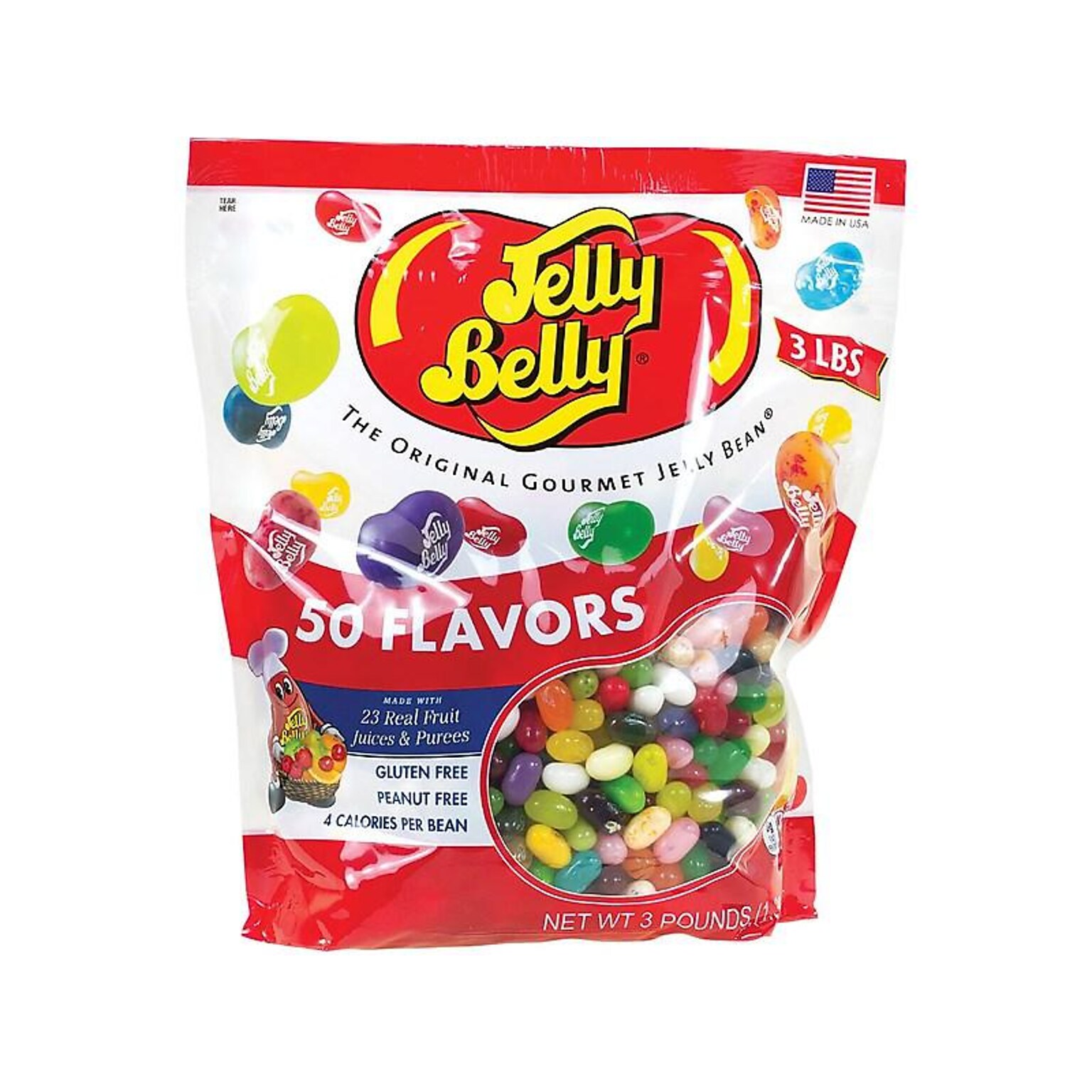 Jelly Belly Assorted 50 Flavors Jelly Beans, 48 oz (220-00020)