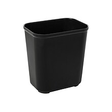 Rubbermaid Fire Resistant Indoor Trash Can w/ No Lid, Black, 7 Gal. (FG254300BLA)