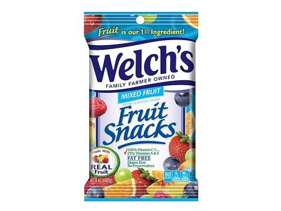 Welchs Gluten Free Mixed Fruit Gummies, 5 oz, 12/Carton (PIM05098)