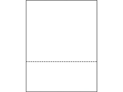 Printworks® Professional 8.5" x 11" Perforated Paper, 20 lbs., 92 Brightness, 2500 Sheets/Carton (04128)