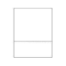 Printworks® Professional 8.5 x 11 Perforated Paper, 20 lbs., 92 Brightness, 2500 Sheets/Carton (04