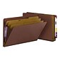 Smead Pressboard End-Tab Classification Folders , 3" Expansion, Legal Size, 3 Dividers, Red, 10/Box (29865)