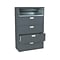 HON Brigade 600 Series 5-Drawer Lateral File Cabinet, Locking, Charcoal, Letter/Legal, 42W (H695.L.