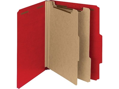 Smead Recycled Heavy Duty Pressboard Classification Folder, 2-Dividers, 2 Expansion, Letter Size, B