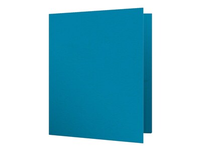 Oxford Twin Fastener Folders, Light Blue, 25/Box (OXF 57701)