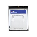 C-Line Magnetic Stitched Job Ticket Holder, 9 x 12, Black/Clear, 25/Pack (CLI85912)