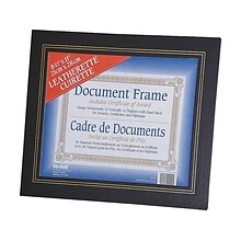 NuDell Plastic Certificate Frames, Leatherette, 2/Pack  (21202)