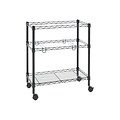 Alera 1-Shelf Wire File Cart, Black (ALEFW601426BL)